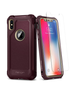 Защитный чехол Spigen для iPhone X / XS - Pro Guard - Золотой - 057CS22700