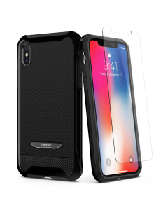 Защитный чехол Spigen для iPhone X / XS - Reventon - Черный Оникс - 057CS22650