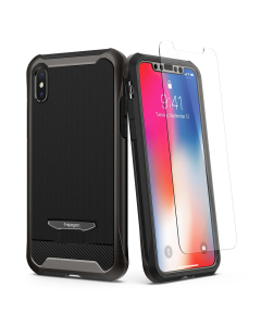 Защитный чехол Spigen для iPhone X / XS - Reventon - Темно-серый - 057CS22178