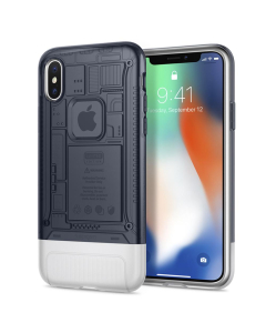 Защитный чехол Spigen для iPhone X / XS - Classic C1 - Графит - 057CS23197