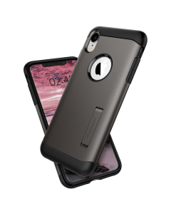 Защитный чехол Spigen для iPhone XR - Slim Armor - Темно-серый - 064CS24528