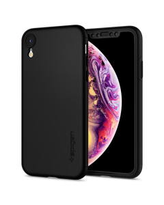 Защитный чехол Spigen для iPhone XR - Thin Fit 360 - Черный - 064CS24886