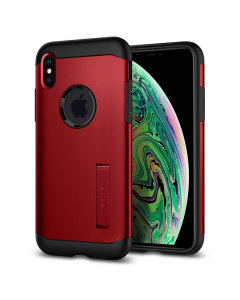 Защитный чехол Spigen для iPhone XS Max - Slim Armor - Красный - 065CS25158