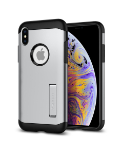 Защитный чехол Spigen для iPhone XS Max - Slim Armor - Серебристый - 065CS25159