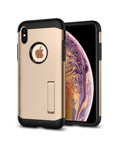 Защитный чехол Spigen для iPhone XS Max - Slim Armor - Золотой - 065CS25154