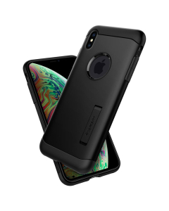 Защитный чехол Spigen для iPhone X / XS - Slim Armor - Черный - 063CS24518