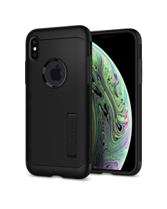 Защитный чехол Spigen для iPhone X / XS - Slim Armor - Черный - 063CS25136