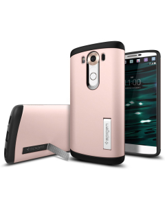 Защитный чехол Spigen для LG V10 - Slim Armor - Розовое золото - SGP11811