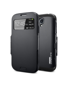 Защитный чехол Spigen для Galaxy S4 - Slim Armor View - Черный - SGP10343