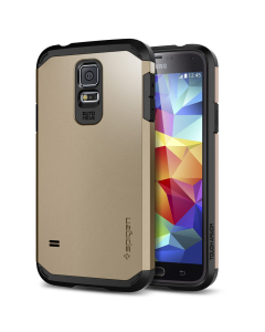 Защитный чехол Spigen для Galaxy S5 - Tough Armor - Золотой - SGP10764