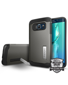 Защитный чехол Spigen для Galaxy S6 Edge Plus - Slim Armor - Темно-серый - SGP11701