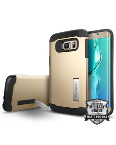 Защитный чехол Spigen для Galaxy S6 Edge Plus - Slim Armor - Золотой - SGP11702