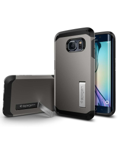 Защитный чехол Spigen для Galaxy S6 Edge - Tough Armor - Темно-серый - SGP11430