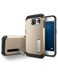 Защитный чехол Spigen для Galaxy S6 - Tough Armor - Шампань - SGP11338