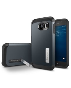 Защитный чехол Spigen для Galaxy S6 - Tough Armor - Синевато-серый - SGP11336