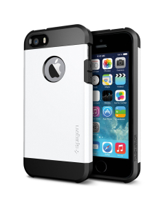 Защитный чехол Spigen для iPhone SE / 5s / 5 - Tough Armor - Белый - SGP10493