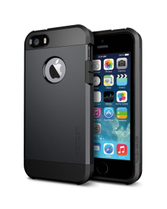 Защитный чехол Spigen для iPhone SE / 5s / 5 - Tough Armor - Черный - SGP10492