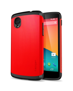 Защитный чехол Spigen для Nexus 5 - Slim Armor - Красный - SGP10787