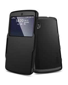 Защитный чехол Spigen для Nexus 5 - Slim Armor View - Черный - SGP10792