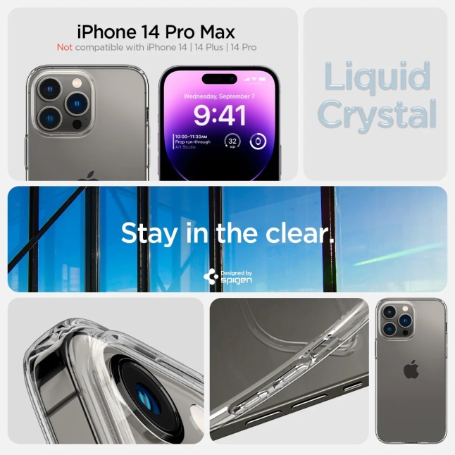 iphone 14 pro spigen liquid crystal