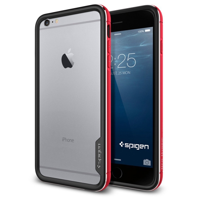 Премиум бампер SPIGEN для iPhone 6s Plus / 6 Plus - Neo Hybrid EX Metal - Красный - SGP11194