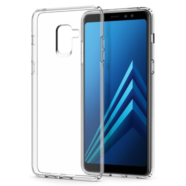 Чехол-капсула SPIGEN для Galaxy A8 Plus (2018) - Liquid Crystal - Кристально-прозрачный - 591CS22758