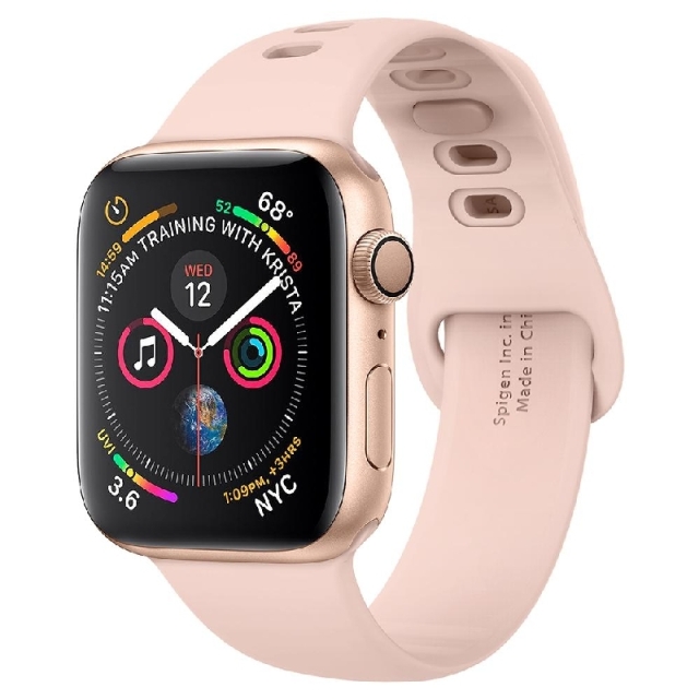 Ремешок SPIGEN для Apple Watch 5 / 4 (40мм) - Watch Band Air Fit - Розовое золото - 061MP25406