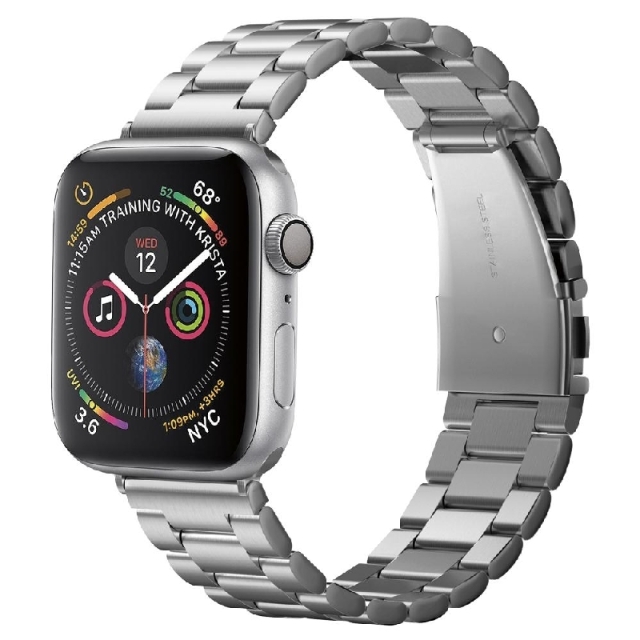 Ремешок SPIGEN для Apple Watch 5 / 4 (44мм) - Watch Band Modern Fit - Серебристый - 062MP25404