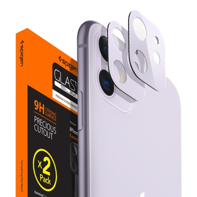 Защитное стекло для камеры SPIGEN для iPhone 11 - Full Cover Camera Lens - Фиолетовый - AGL00510 - 2 шт