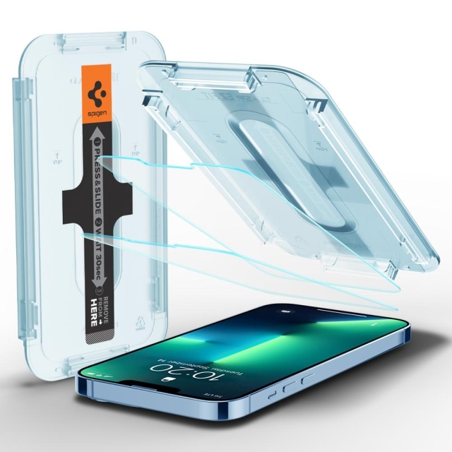Защитное стекло SPIGEN для iPhone 14 Plus / 13 Pro Max - EZ FIT GLAS.tR SLIM - Прозрачный - 2 шт - AGL03375