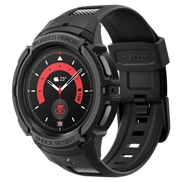 Чехол SPIGEN для Galaxy Watch 5 Pro (45 mm) - Rugged Armor Pro - Черный - ACS05301