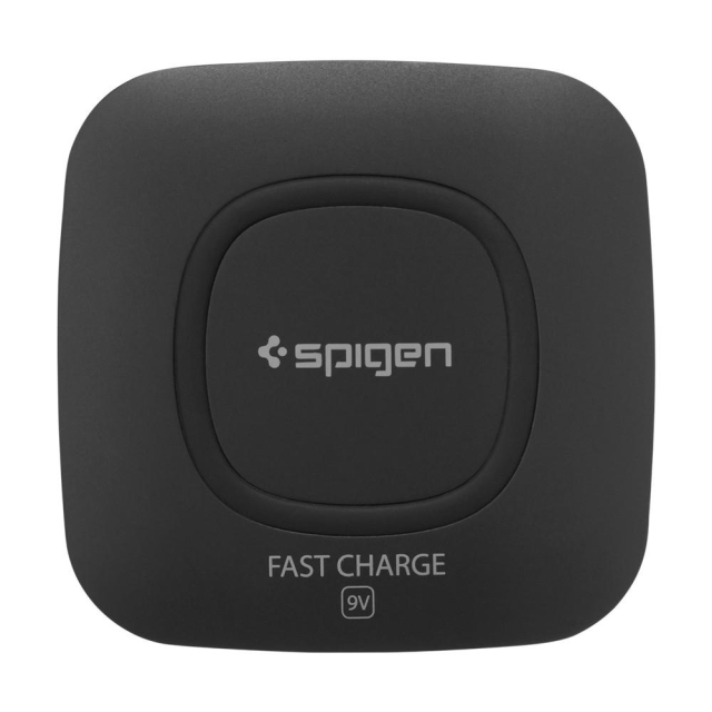 Беспроводная зарядка Spigen - Essential F301W Wireless Fast (9W/Ultra Slim) - Черный - 000CH20727