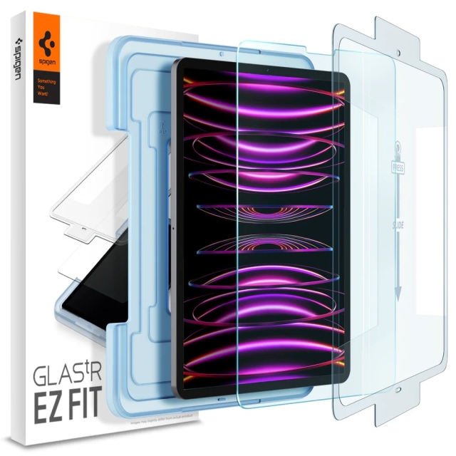 Защитное стекло SPIGEN для iPad Pro 12.9 (2022/2021/2020/2018) - GLAS.tR EZ Fit - Прозрачный - 1 шт - AGL02809