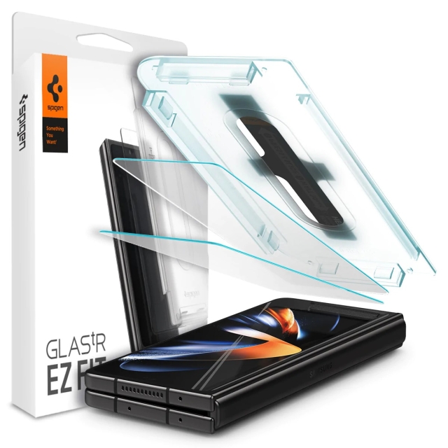 Защитное стекло SPIGEN для Galaxy Z Fold 4 - GLAS.tR EZ Fit - Прозрачный - 2 шт - AGL05543