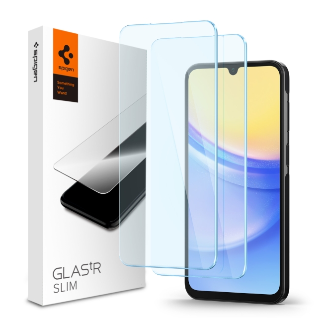 Защитное стекло SPIGEN для Galaxy A25 5G/A15/A15 5G - Glas.tR Slim - Прозрачный - 2 шт - AGL07447