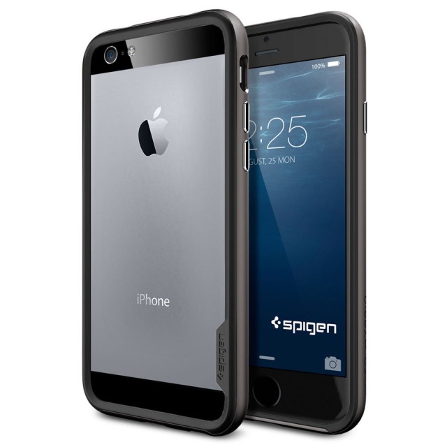 Бампер SPIGEN для iPhone 6s / 6 - Neo Hybrid EX - Темно-серый - SGP11024