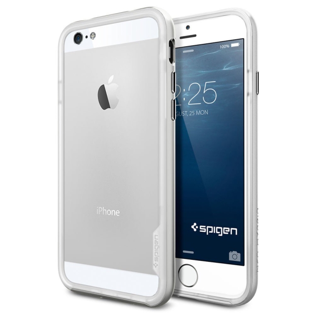 Бампер SPIGEN для iPhone 6s / 6 - Neo Hybrid EX - Серебристый - SGP11026