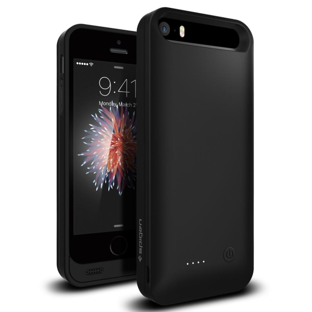 Чехол-аккумулятор чехол SPIGEN для iPhone SE / 5s / 5 - V24SE - Черный - 041BP20296