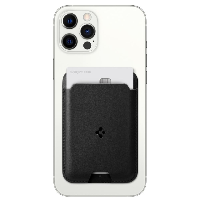 Чехол-бумажник SPIGEN для iPhone 12 Pro Max - MagSafe Valentinus - Черный - AMP02284