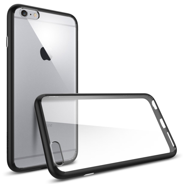 Чехол-гибрид SPIGEN для iPhone 6s Plus / 6 Plus - Ultra Hybrid - Черный - SGP11646