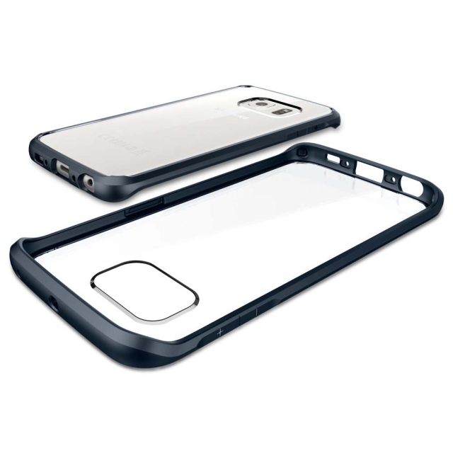 Чехол-гибрид SPIGEN для Galaxy S6 Edge - Ultra Hybrid - Синевато-серый - SGP11415