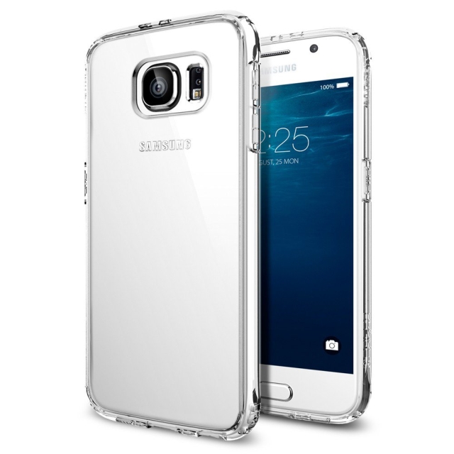 Чехол-гибрид SPIGEN для Galaxy S6 - Ultra Hybrid - Кристально-прозрачный - SGP11317