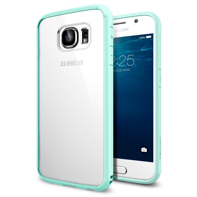 Чехол-гибрид SPIGEN для Galaxy S6 - Ultra Hybrid - Мятный - SGP11314