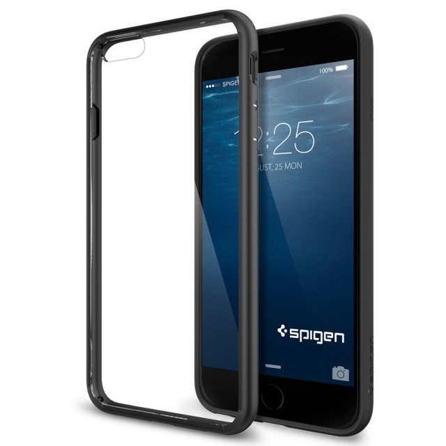 Чехол-гибрид SPIGEN для iPhone 6s Plus / 6 Plus - Ultra Hybrid - Черный - SGP10898