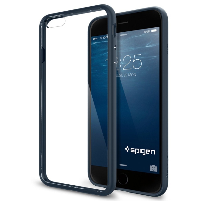 Чехол-гибрид SPIGEN для iPhone 6s Plus / 6 Plus - Ultra Hybrid - Синевато-серый - SGP10897