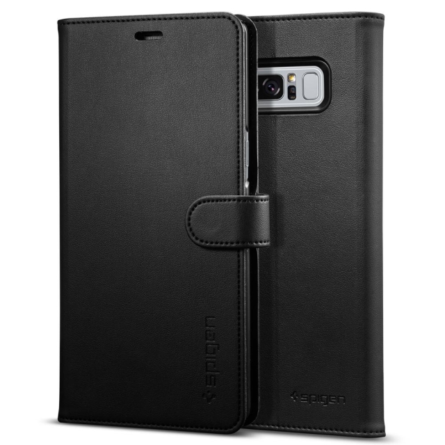 Чехол-книжка SPIGEN для Galaxy Note 8 - Wallet S - Черный - 587CS22095