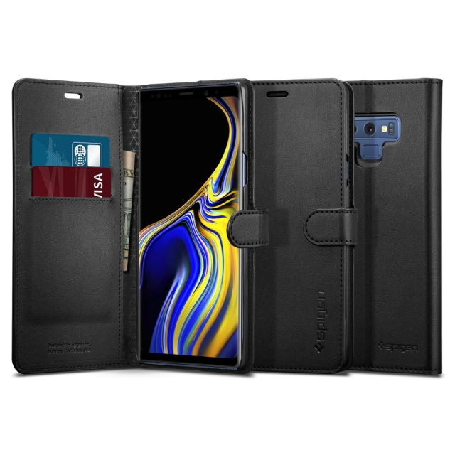 Чехол-книжка SPIGEN для Galaxy Note 9 - Wallet S - Черный - 599CS24579
