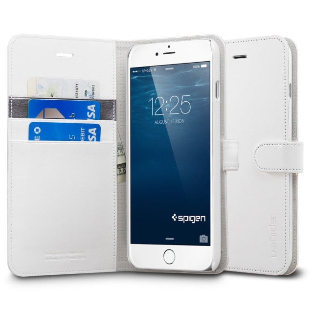 Чехол-книжка SPIGEN для iPhone 6s Plus / 6 Plus - Wallet S - Белый - SGP10919