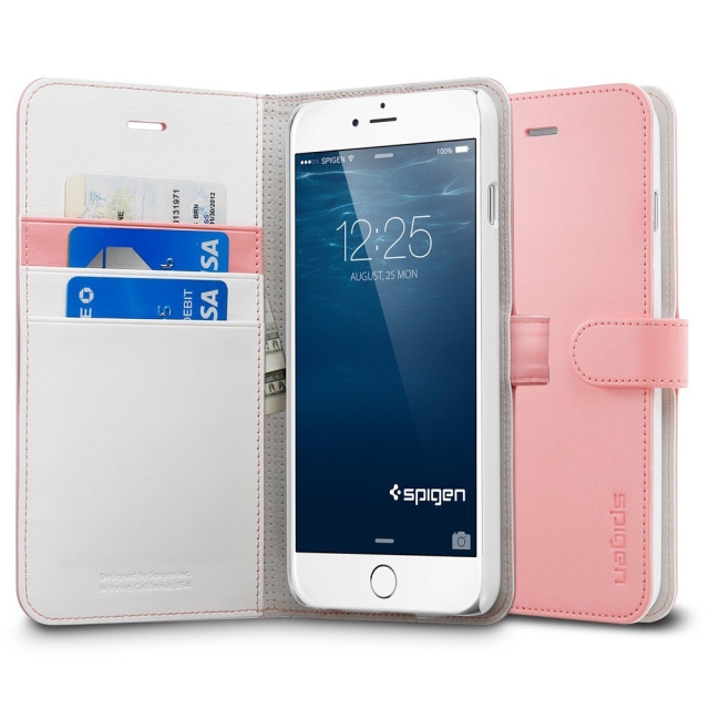 Чехол-книжка SPIGEN для iPhone 6s Plus / 6 Plus - Wallet S - Розовый - SGP11168