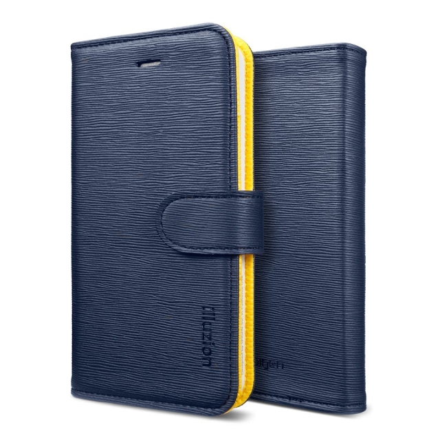Чехол-книжка SPIGEN для iPhone SE / 5s / 5 - illuzion - Сине-желтый - SGP09528